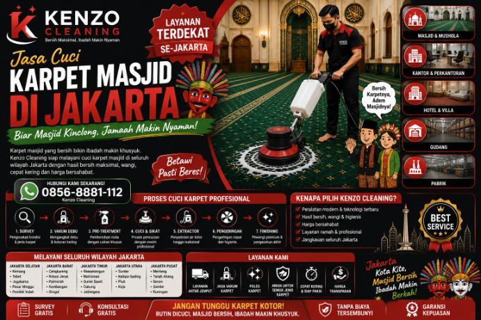 Jasa Cuci Karpet Masjid di Jakarta gaza