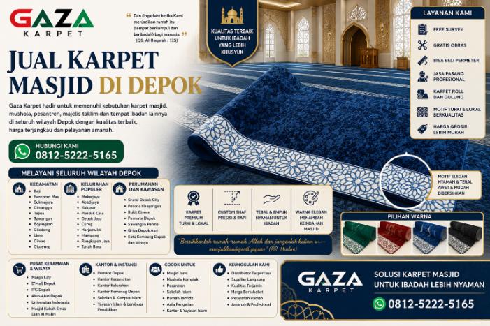 Jual Karpet Masjid Depok gaza
