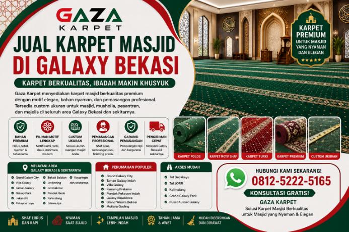 jual karpet masjid galaxy gaza