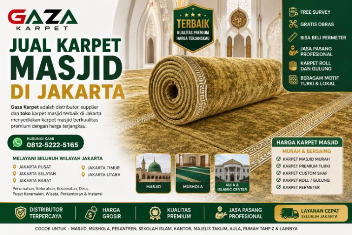 Jual Karpet Masjid Jakarta gaza
